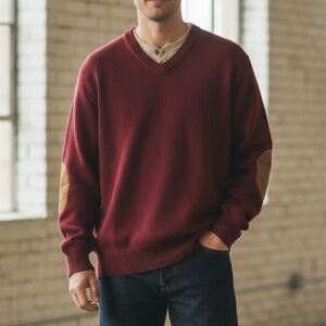 Vintage Woolrich John Rich & Bros x Ducks Unlimited Sweater XL - Burgundy